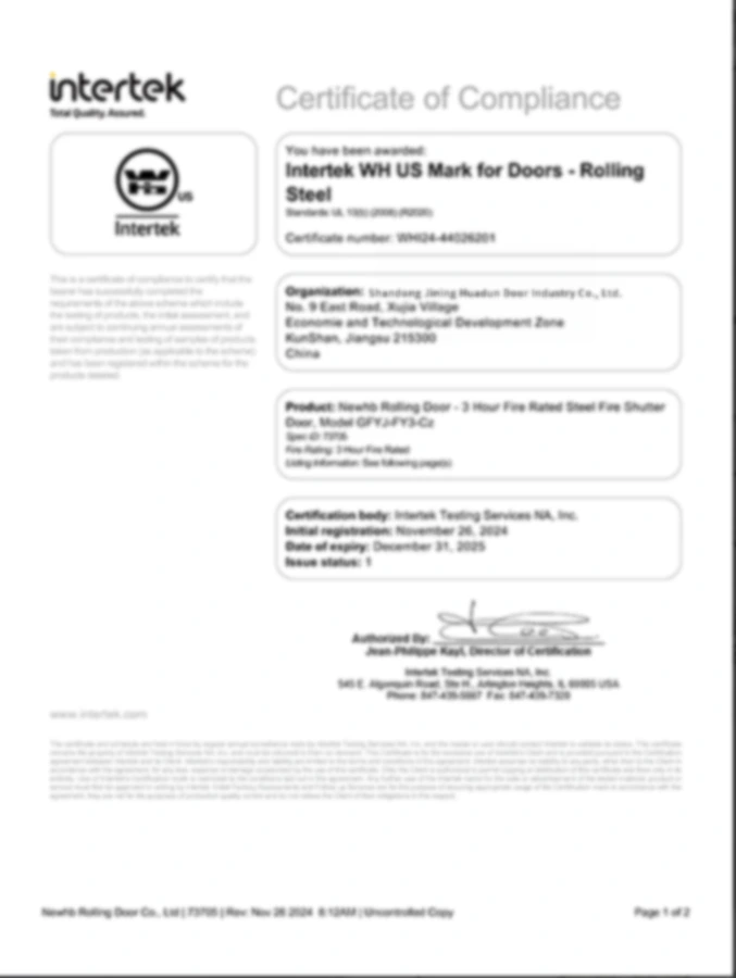 Intertek Certificates