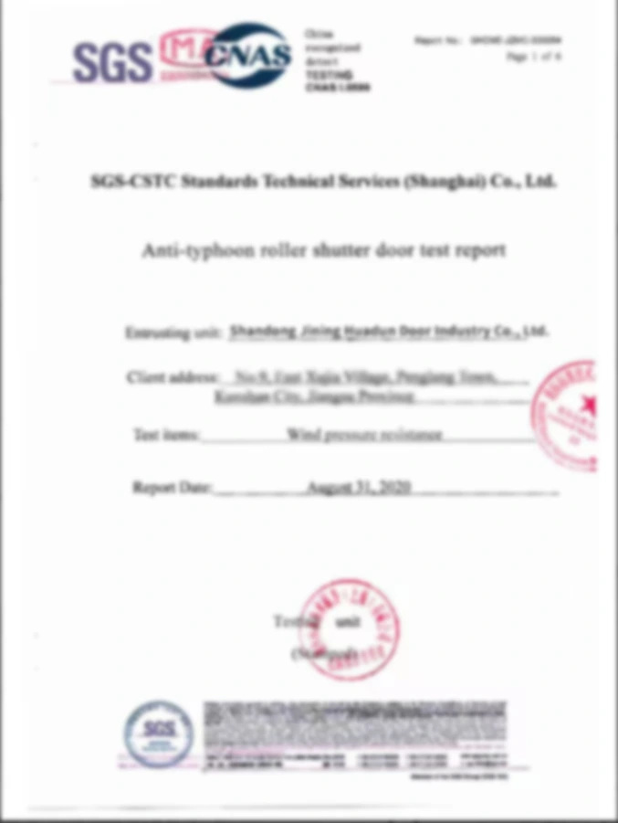 SGS Certificates