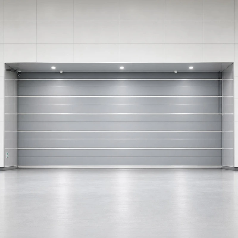 Double-Track Dual-Curtain Inorganic Fabric Fire Shutter